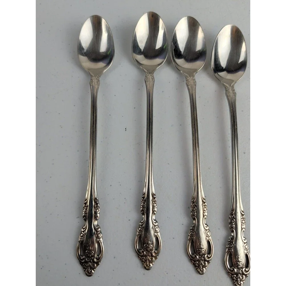 Oneida Community Stainless Steel Brahms Ice Tea Spoon 7.5